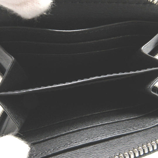 Berluti Coin case Leather, Canvas black Zip Around Wapa mens Used Authentic