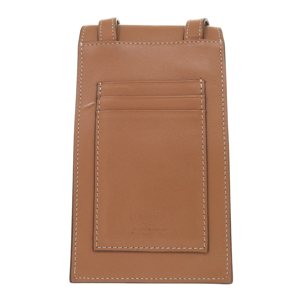 TOD’S Shoulder Bag leather Brown Timeless