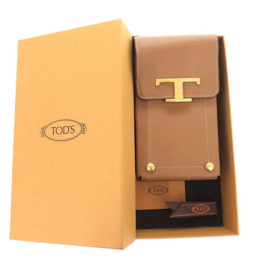 TOD’S Shoulder Bag leather Brown Timeless