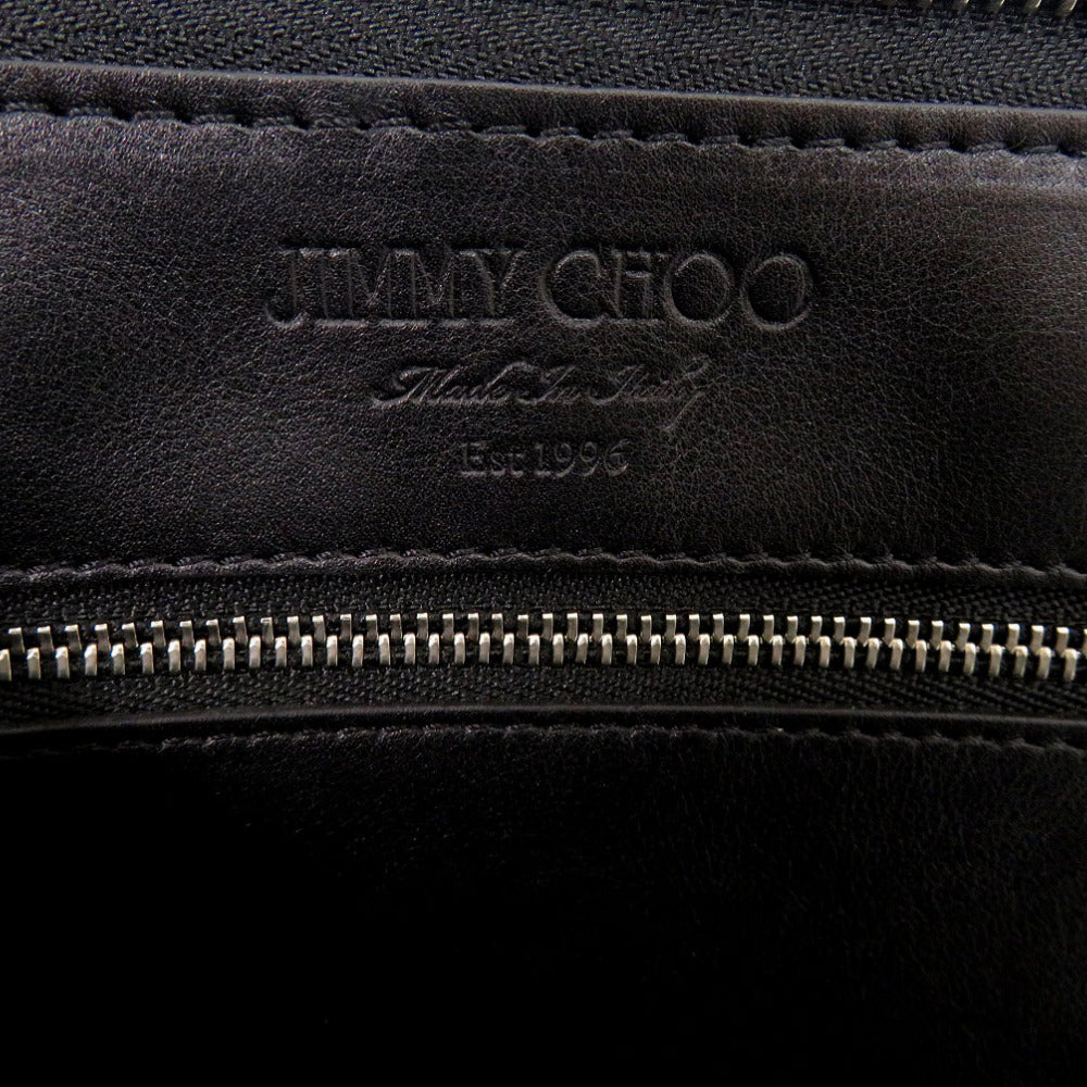 JIMMY CHOO Clutch bag pony, leather green Clutch bag Camouflage Pattern mens Used Authentic