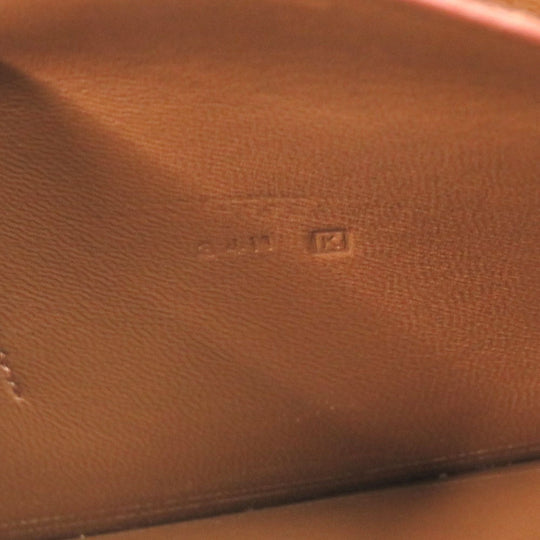 HERMES Long Wallet Purse Shave bronze Dogon GM Midosuji Limited Women Used Authentic