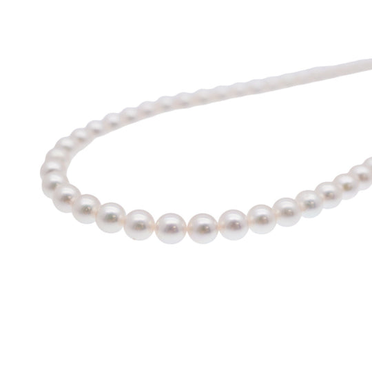 POLA Necklace Akoya Pearl, Silver925 Pearl Akoya Pearl 0.2"-0.3" Women Used Authentic