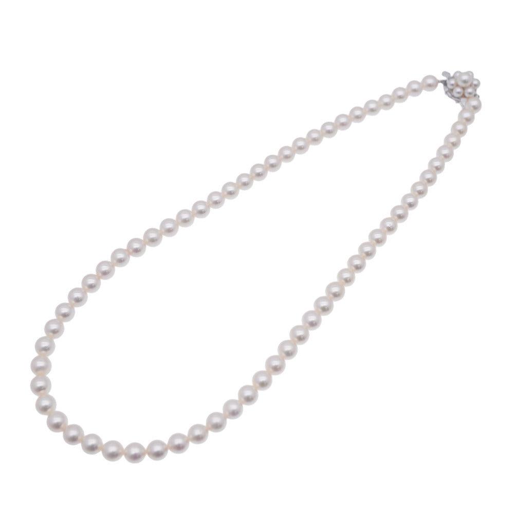 POLA Necklace Akoya Pearl, Silver925 Pearl Akoya Pearl 0.2"-0.3" Women Used Authentic