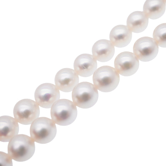 POLA Necklace Akoya Pearl, Silver925 Pearl Akoya Pearl 0.2"-0.3" Women Used Authentic