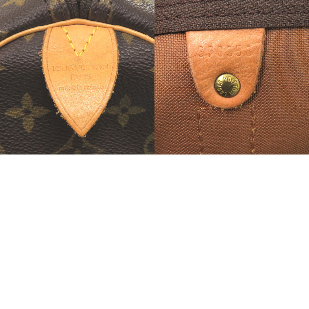 LOUIS VUITTON Boston Duffel bag M41424 Monogram canvas Brown Monogram Keepall 55 mens Used Authentic
