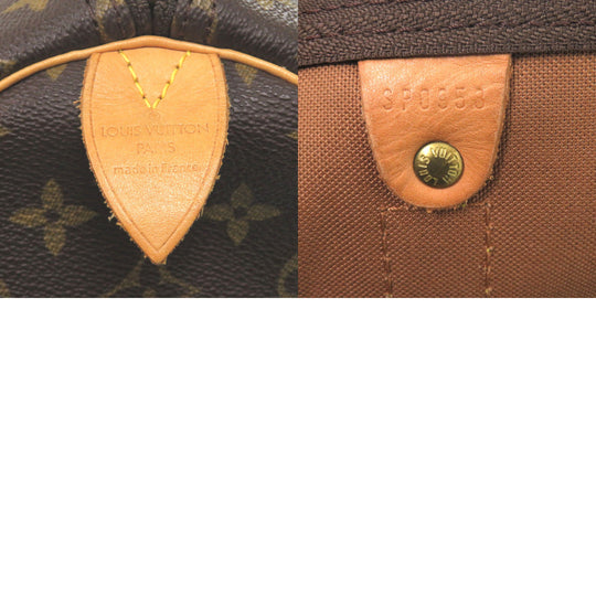 LOUIS VUITTON Boston Duffel bag M41424 Monogram canvas Brown Monogram Keepall 55 mens Used Authentic