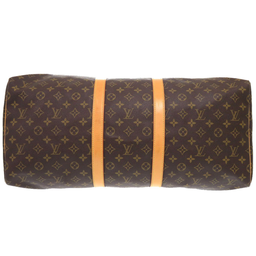 LOUIS VUITTON Boston Duffel bag M41424 Monogram canvas Brown Monogram Keepall 55 mens Used Authentic