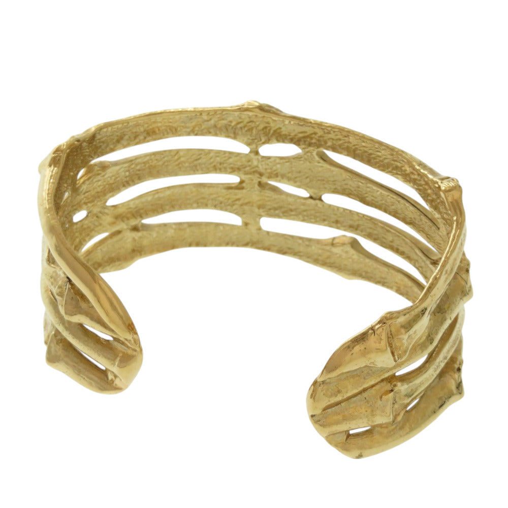 YVES SAINT LAURENT Bangle metal gold vintage unisex(Unisex) Used Authentic