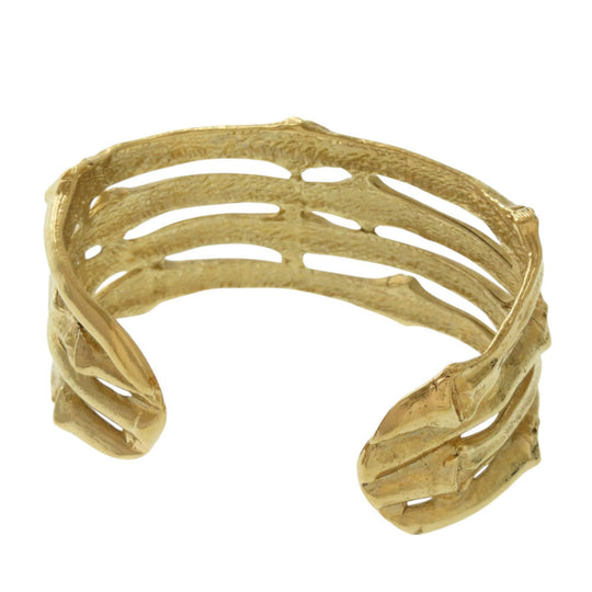 YVES SAINT LAURENT Bangle metal gold vintage unisex(Unisex) Used Authentic