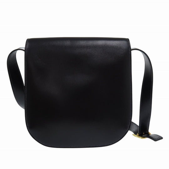 HERMES Shoulder Bag Box scarf black vintage Shoulder Bag Women Used Authentic