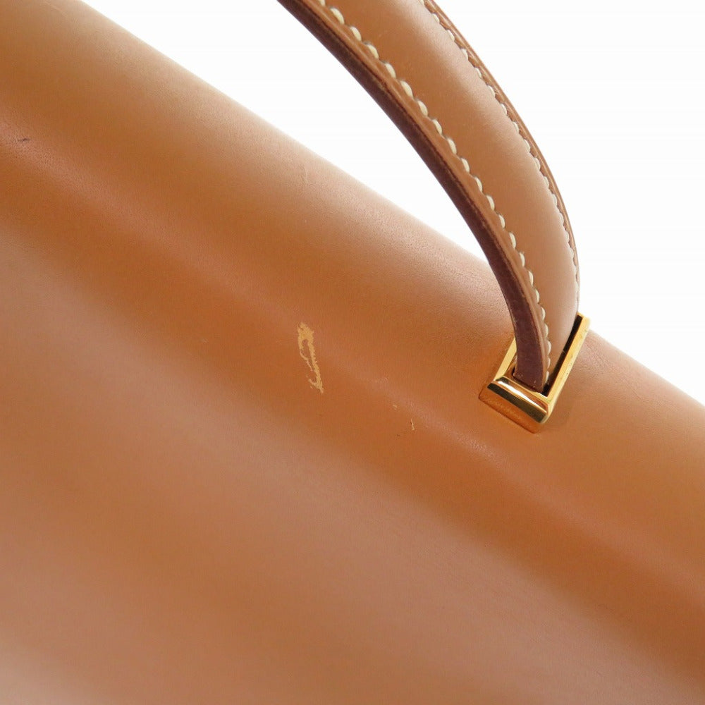 HERMES Briefcase Vaux Chamonix natural vintage Danube 38 mens Used Authentic