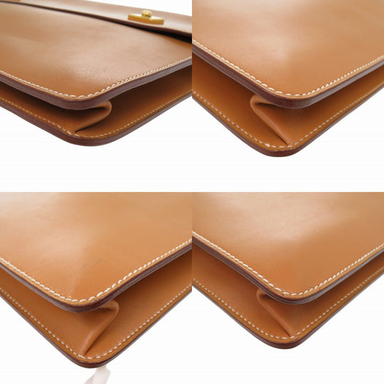 HERMES Briefcase Vaux Chamonix natural vintage Danube 38 mens Used Authentic