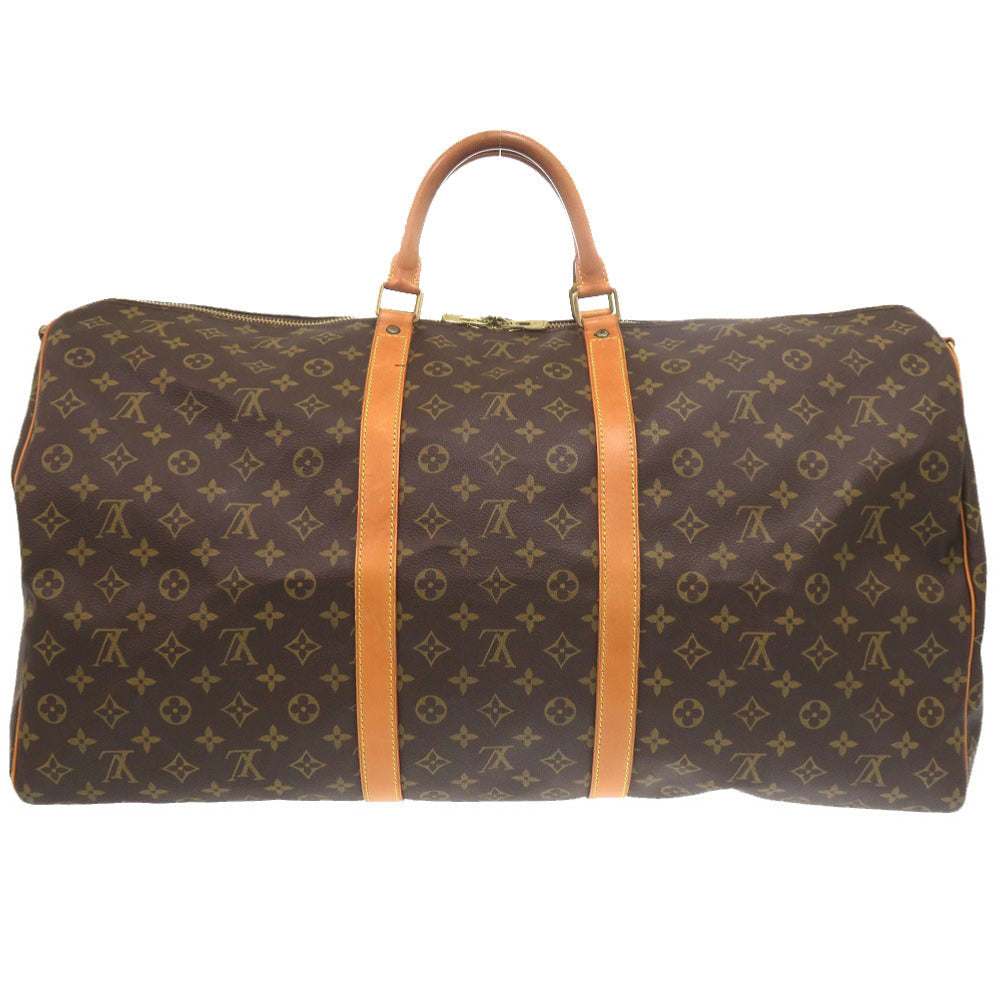 LOUIS VUITTON Boston Duffel bag M41412 Monogram canvas Brown Monogram Keepall bandouliere60 mens Used Authentic