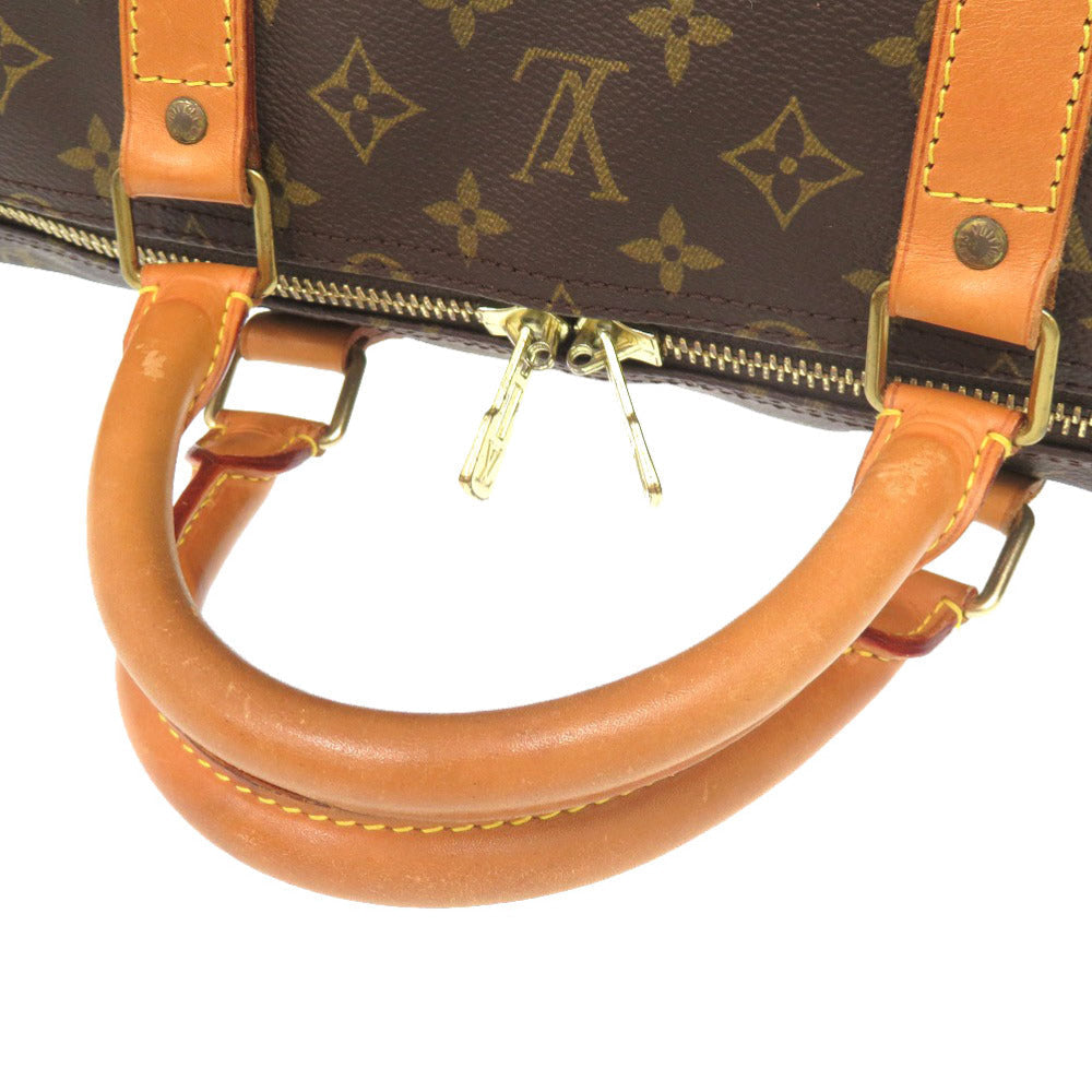LOUIS VUITTON Boston Duffel bag M41412 Monogram canvas Brown Monogram Keepall bandouliere60 mens Used Authentic