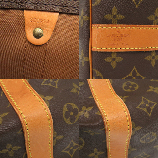 LOUIS VUITTON Boston Duffel bag M41412 Monogram canvas Brown Monogram Keepall bandouliere60 mens Used Authentic