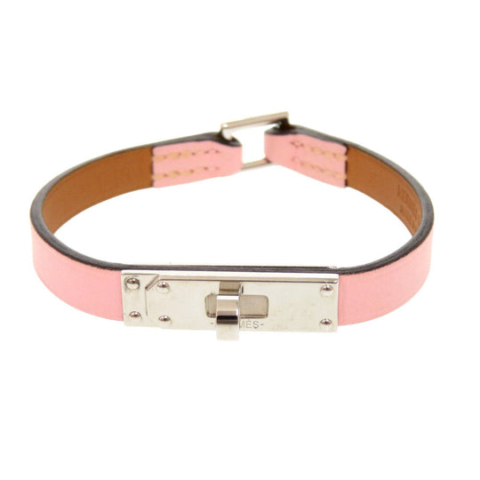 HERMES bracelet Vaux Swift Rose cherry Micro kelly Women Used Authentic