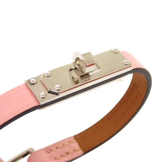HERMES bracelet Vaux Swift Rose cherry Micro kelly Women Used Authentic