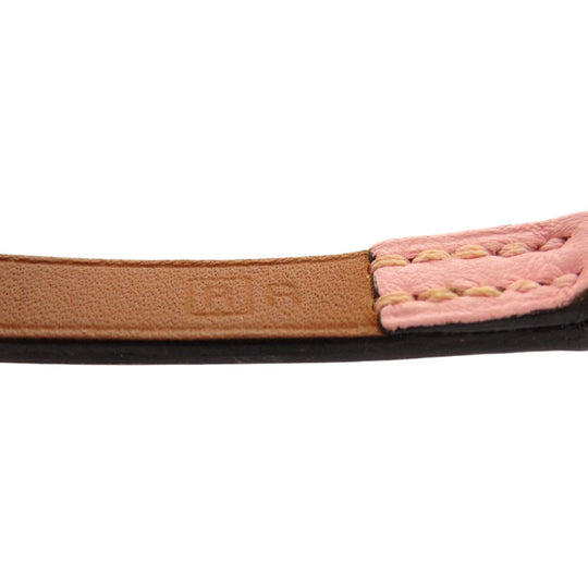 HERMES bracelet Vaux Swift Rose cherry Micro kelly Women Used Authentic