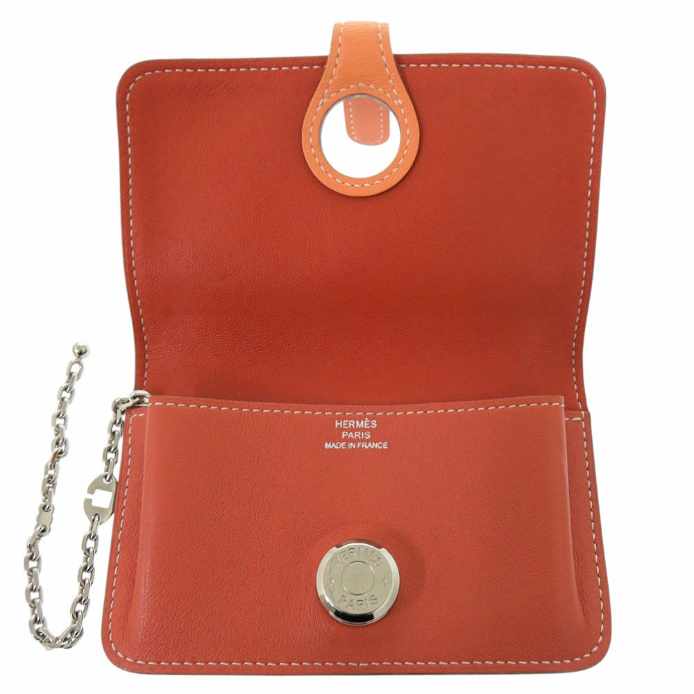 HERMES Coin case Swift Crevetto Dogon Women Used Authentic