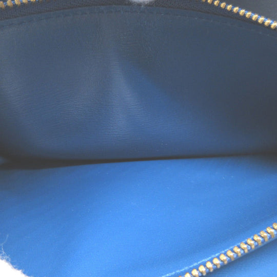 LOUIS VUITTON Long Wallet Purse M63575 Epi Leather Toledo Blue Two fold Epi Pochette Porto Monnet Credit Women(Unisex) Used Authentic