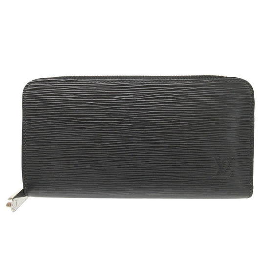 LOUIS VUITTON Long Wallet Purse M61857 Epi Leather Noir Zip Around Epi Zippy wallet Women(Unisex) Used Authentic