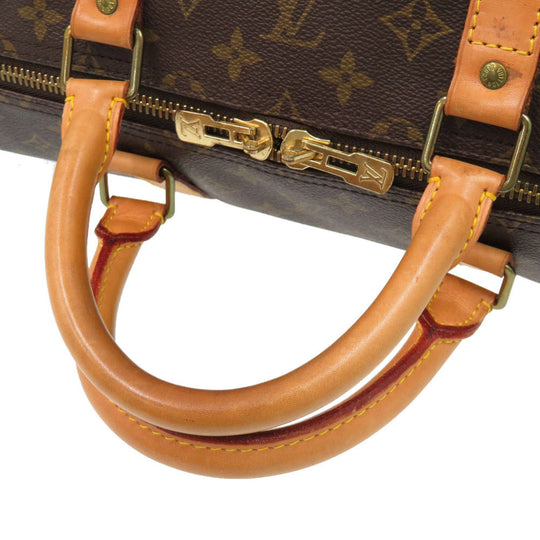 LOUIS VUITTON Boston Duffel bag M41424 Monogram canvas Brown Monogram Keepall 55 mens(Unisex) Used Authentic