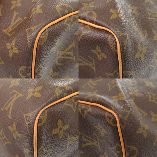 LOUIS VUITTON Boston Duffel bag M41424 Monogram canvas Brown Monogram Keepall 55 mens(Unisex) Used Authentic