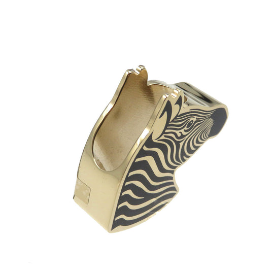 HERMES Scarf ring metal gold Women Used Authentic