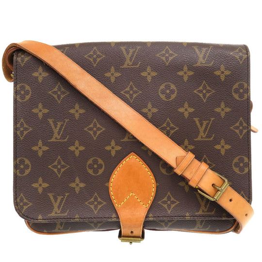LOUIS VUITTON Shoulder Bag M51252 Monogram canvas Brown Monogram Cartouchiere 26 Women Used Authentic