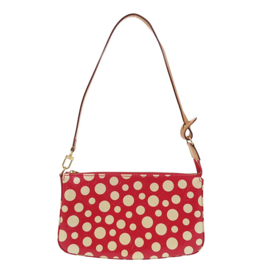 LOUIS VUITTON Pouch M91428 Monogram Vernis Red Yayoi Kusama Dot Infinity Monogram Vernis Pochette Accessoires Accessory Pouch Women Used Authentic