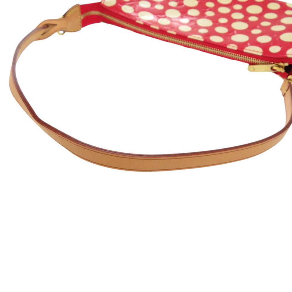 LOUIS VUITTON Pouch M91428 Monogram Vernis Red Yayoi Kusama Dot Infinity Monogram Vernis Pochette Accessoires Accessory Pouch Women Used Authentic