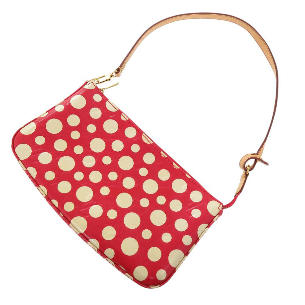 LOUIS VUITTON Pouch M91428 Monogram Vernis Red Yayoi Kusama Dot Infinity Monogram Vernis Pochette Accessoires Accessory Pouch Women Used Authentic