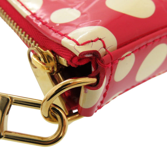 LOUIS VUITTON Pouch M91428 Monogram Vernis Red Yayoi Kusama Dot Infinity Monogram Vernis Pochette Accessoires Accessory Pouch Women Used Authentic