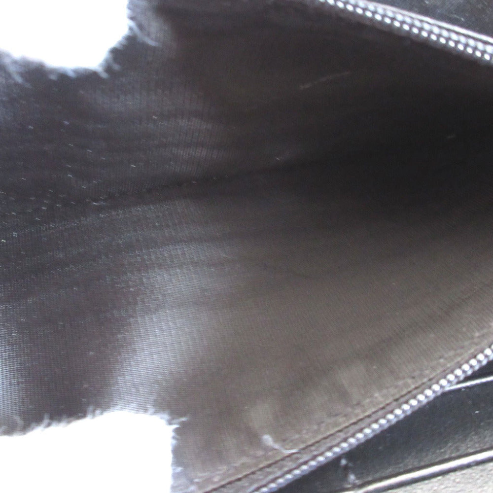 GUCCI Long Wallet Purse 625558 GG canvas black Zip Around Double G Women(Unisex) Used Authentic