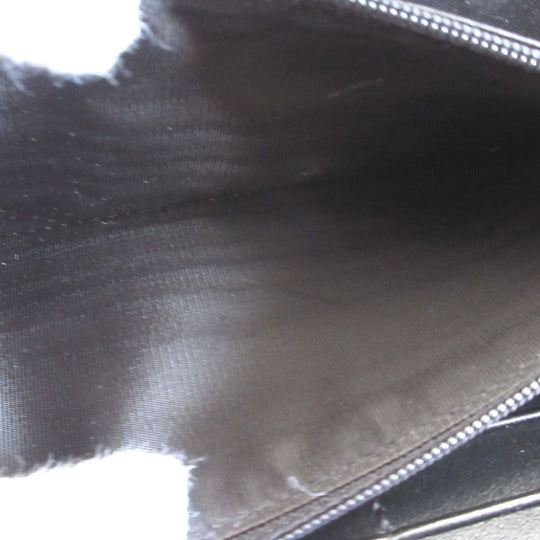 GUCCI Long Wallet Purse 625558 GG canvas black Zip Around Double G Women(Unisex) Used Authentic