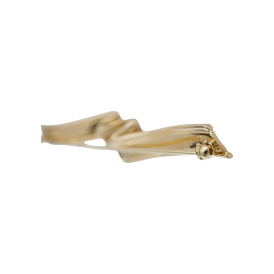TIFFANY&Co. Brooch K18 yellow gold Yellow Gold vintage Ribbon motif Women Used Authentic