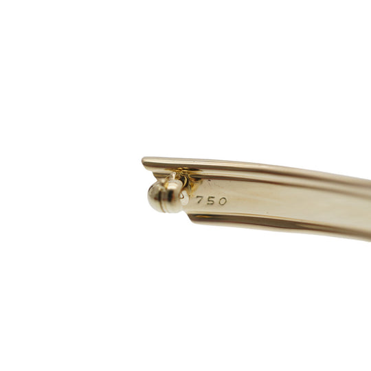 TIFFANY&Co. Brooch K18 yellow gold Yellow Gold vintage Ribbon motif Women Used Authentic