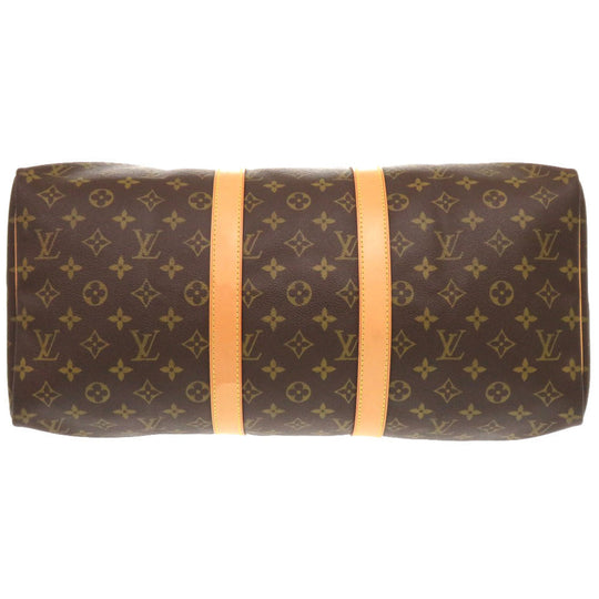 LOUIS VUITTON Boston Duffel bag M41428 Monogram canvas Brown Monogram Keepall 45 mens Used Authentic
