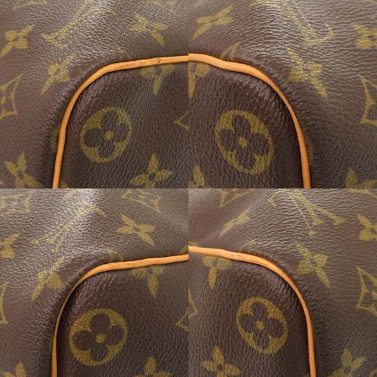 LOUIS VUITTON Boston Duffel bag M41428 Monogram canvas Brown Monogram Keepall 45 mens Used Authentic
