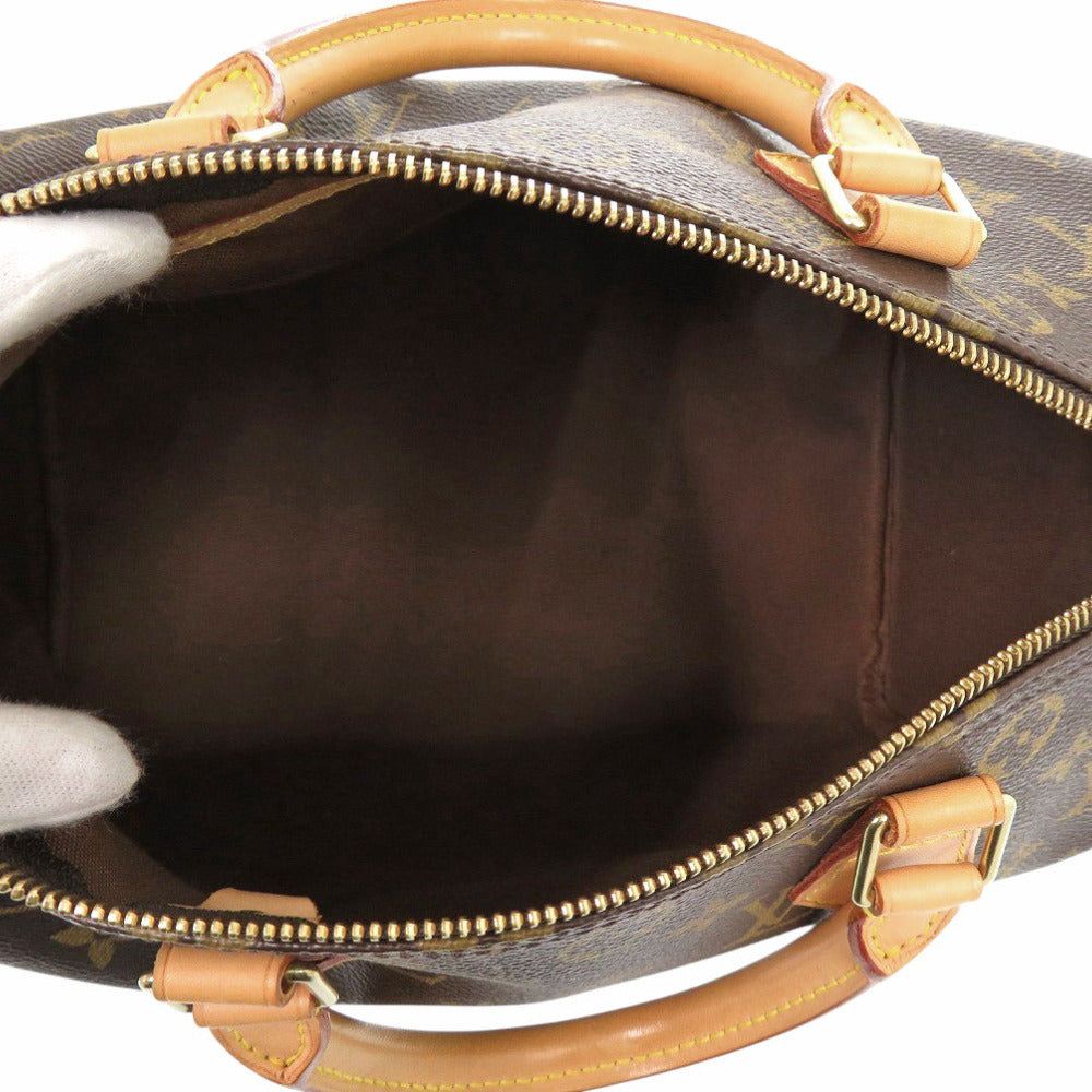 LOUIS VUITTON Handbag M41526 Monogram canvas Brown Speedy 30 Women Used Authentic