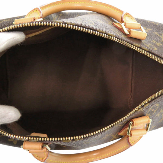 LOUIS VUITTON Handbag M41526 Monogram canvas Brown Speedy 30 Women Used Authentic
