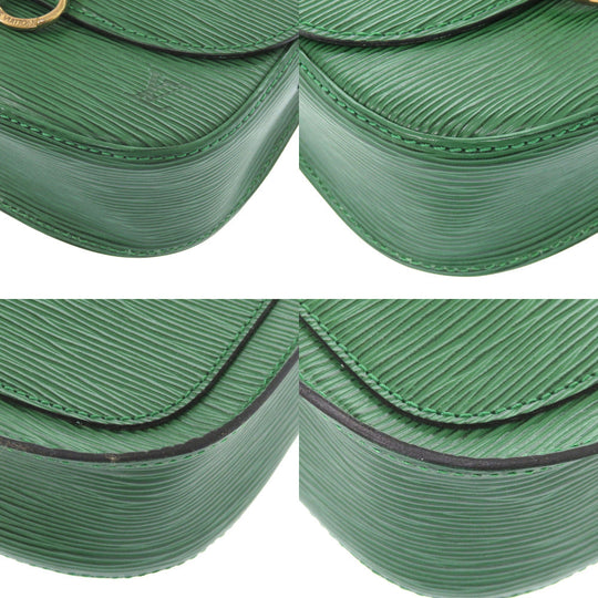 LOUIS VUITTON Shoulder Bag M52214 Epi Leather Borneo Green Epi Mini Saint-Cloud Women Used Authentic