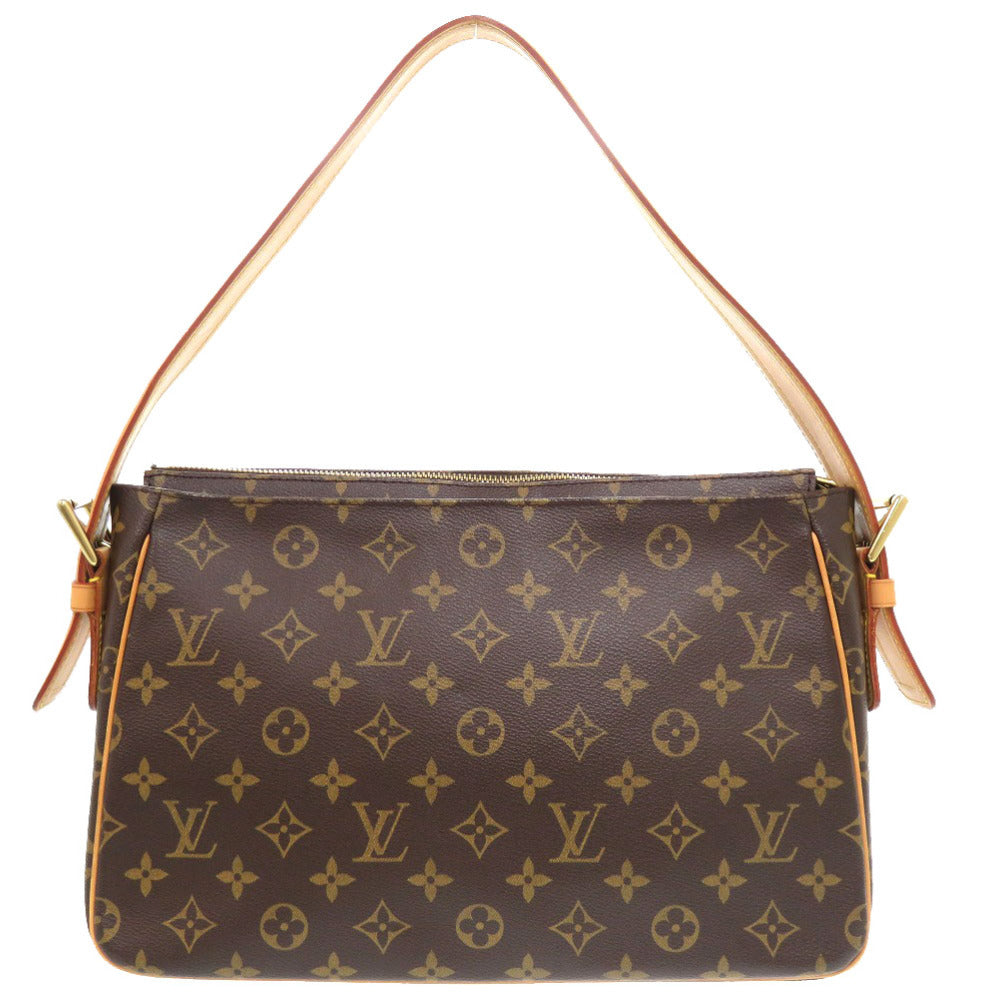 LOUIS VUITTON Shoulder Bag M51163 Monogram canvas Brown Monogram Vivasite GM Women Used Authentic