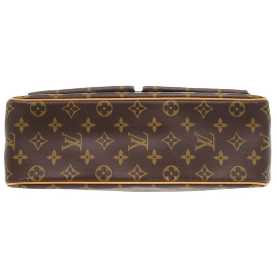 LOUIS VUITTON Shoulder Bag M51163 Monogram canvas Brown Monogram Vivasite GM Women Used Authentic