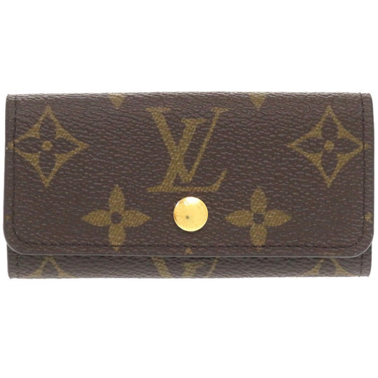 LOUIS VUITTON Key case Key holder  M69517 Monogram canvas Brown Monogram Multicles4 Women Used Authentic