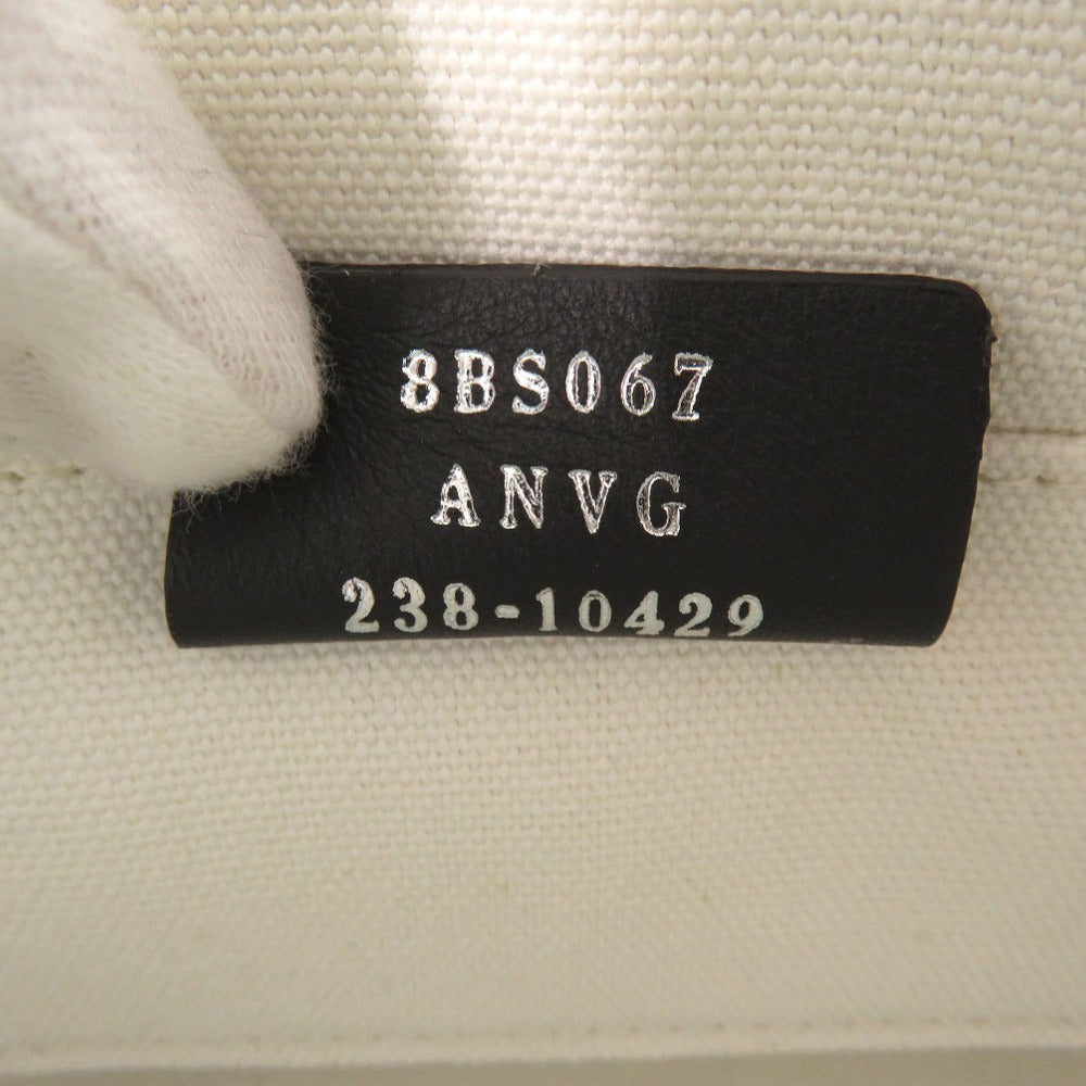 FENDI Handbag 8BS067 ANVG Canvas, Leather white By the way small Women Used Authentic