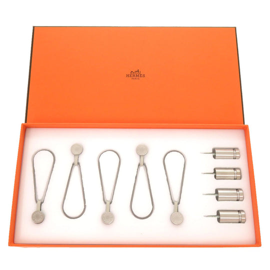 HERMES Other miscellaneous goods brass Silver Hanging set Serie scarf holder FIXATION CARRE BOITIER unisex(Unisex) Used Authentic