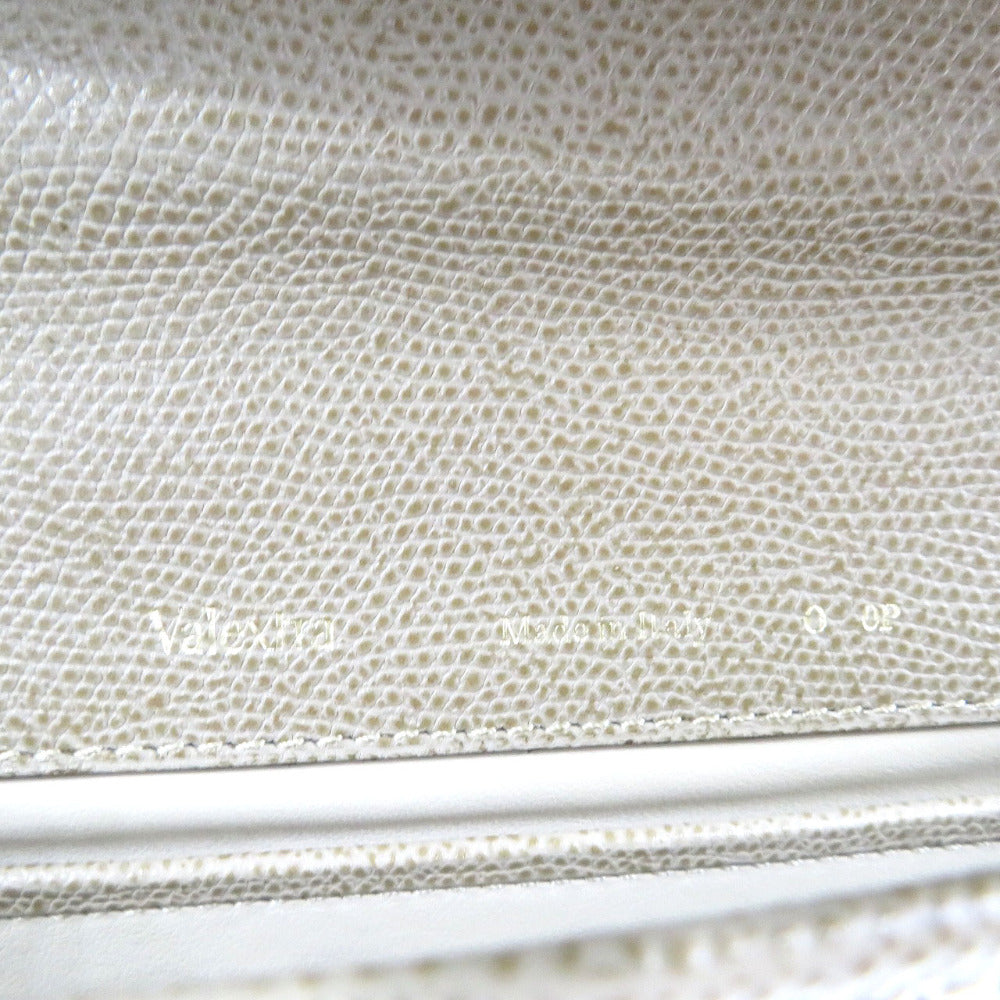 Valextra Business bag leather beige slim portfolio mens Used Authentic