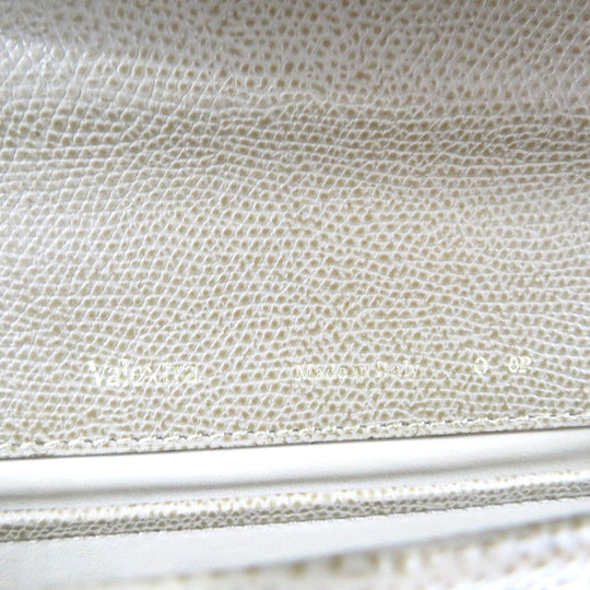Valextra Business bag leather beige slim portfolio mens Used Authentic