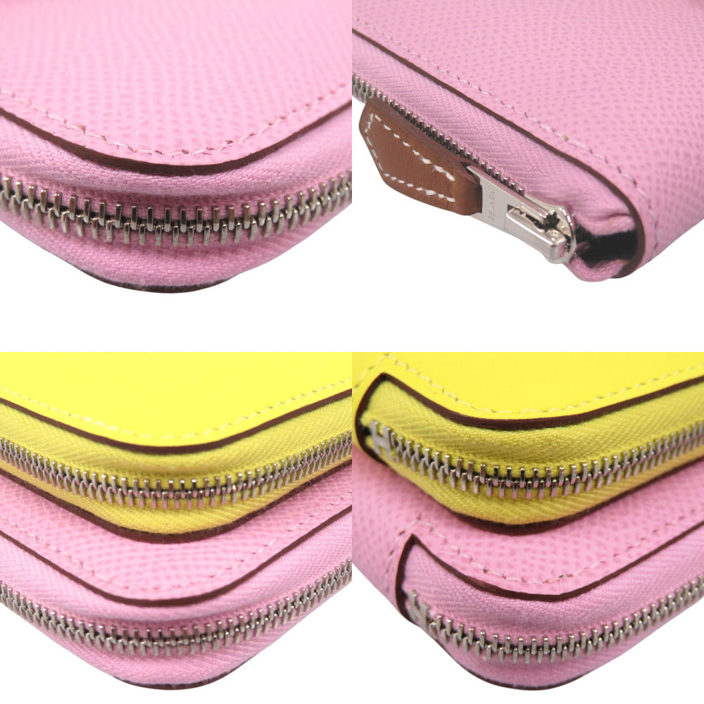HERMES Long Wallet Purse Epsom Morve Silvestre